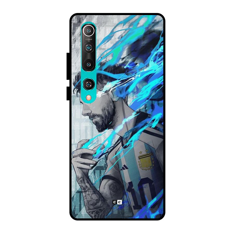 Electrifying Soccer Star Metal Back Case for Mi 10