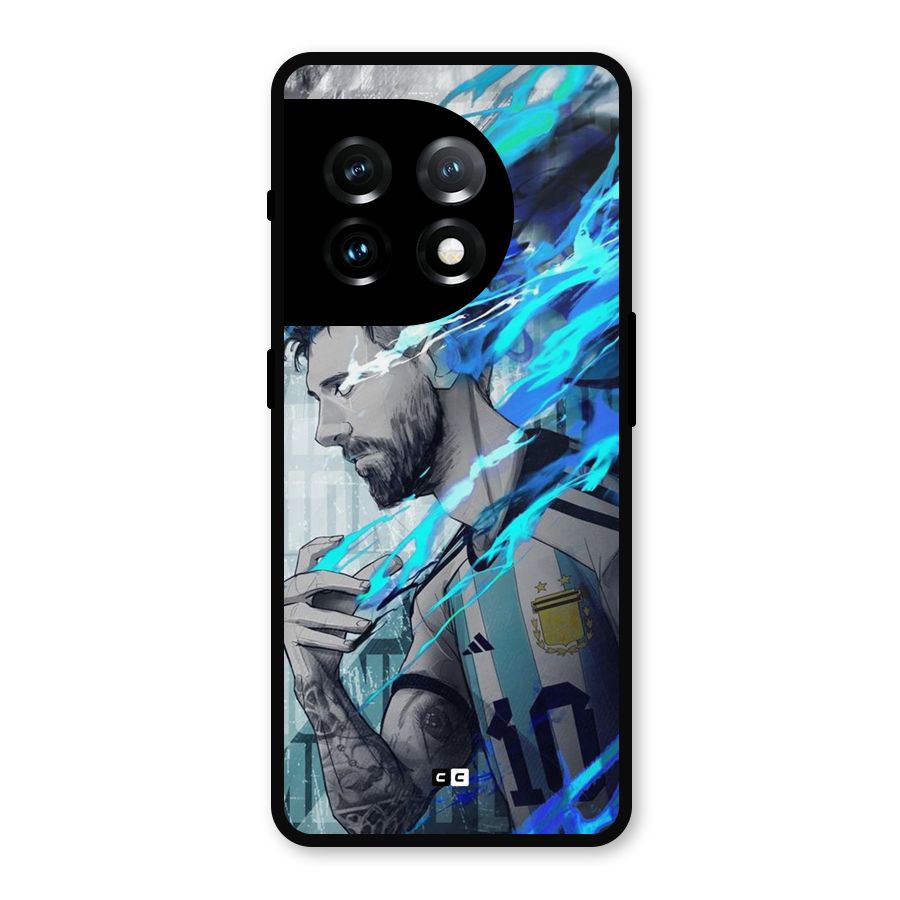 Electrifying Soccer Star Metal Back Case for OnePlus 11