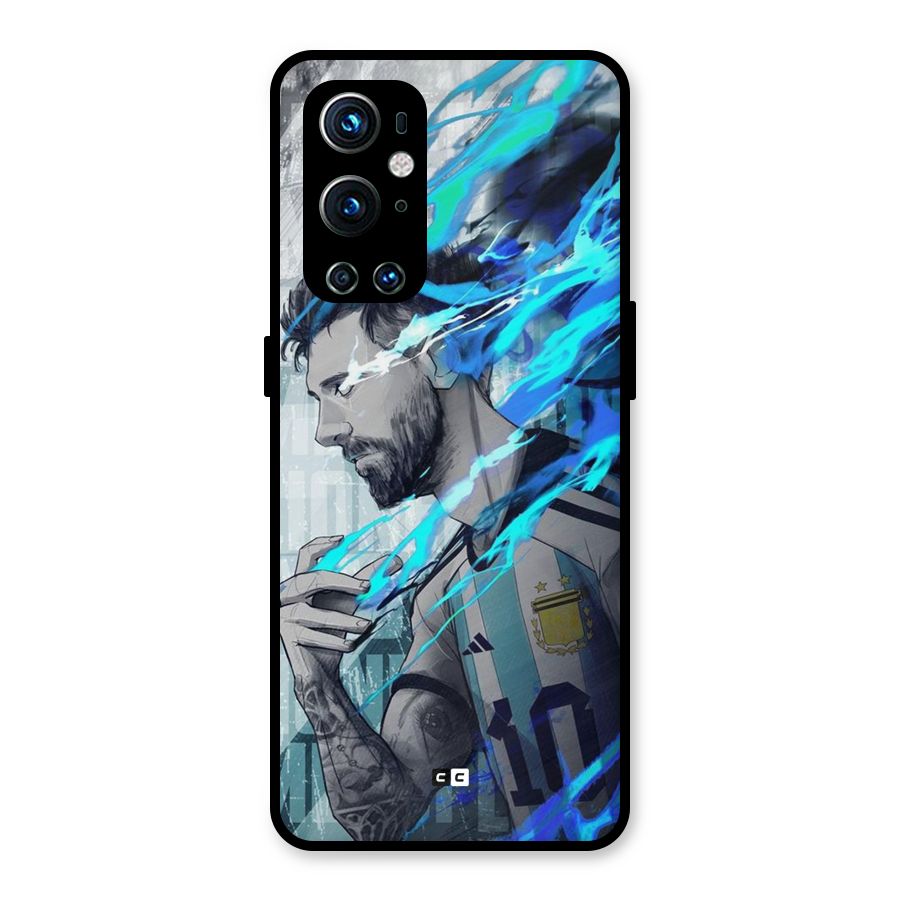 Electrifying Soccer Star Metal Back Case for OnePlus 9 Pro