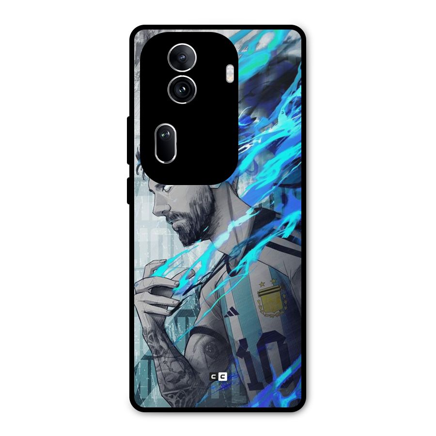 Electrifying Soccer Star Metal Back Case for Oppo Reno11 Pro 5G