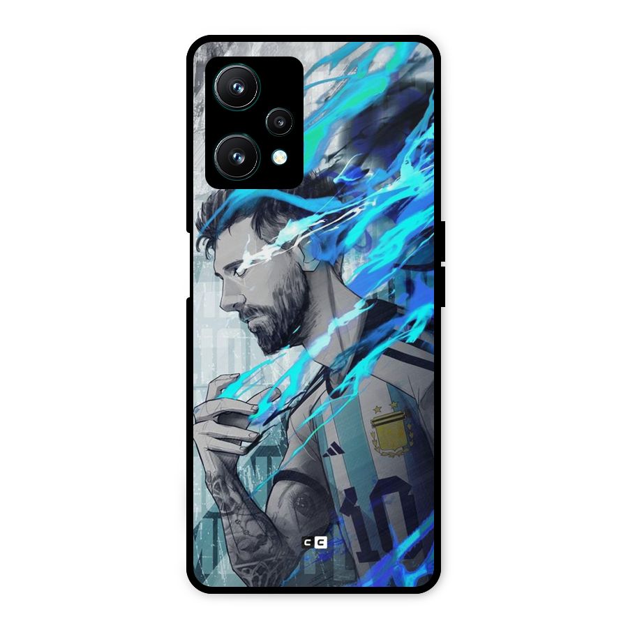 Electrifying Soccer Star Metal Back Case for Realme 9 Pro 5G