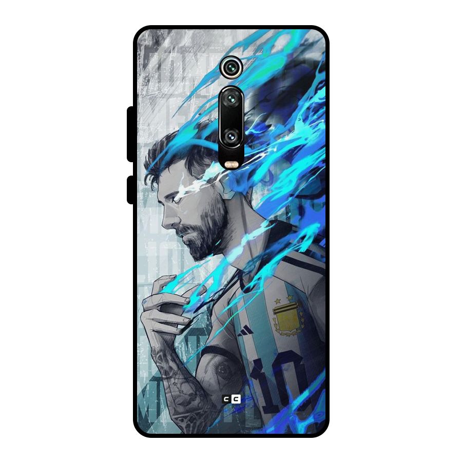 Electrifying Soccer Star Metal Back Case for Redmi K20