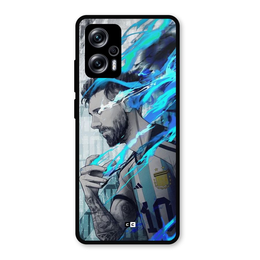 Electrifying Soccer Star Metal Back Case for Redmi K50i