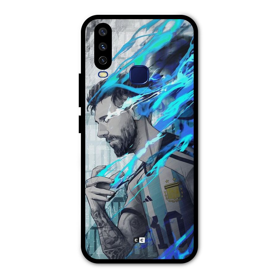 Electrifying Soccer Star Metal Back Case for Vivo U10