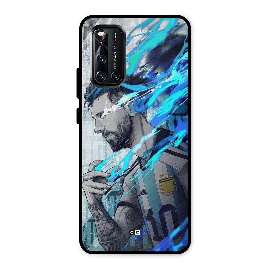 Electrifying Soccer Star Metal Back Case for Vivo V19