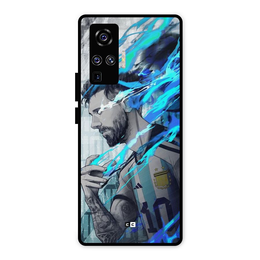 Electrifying Soccer Star Metal Back Case for Vivo X50 Pro