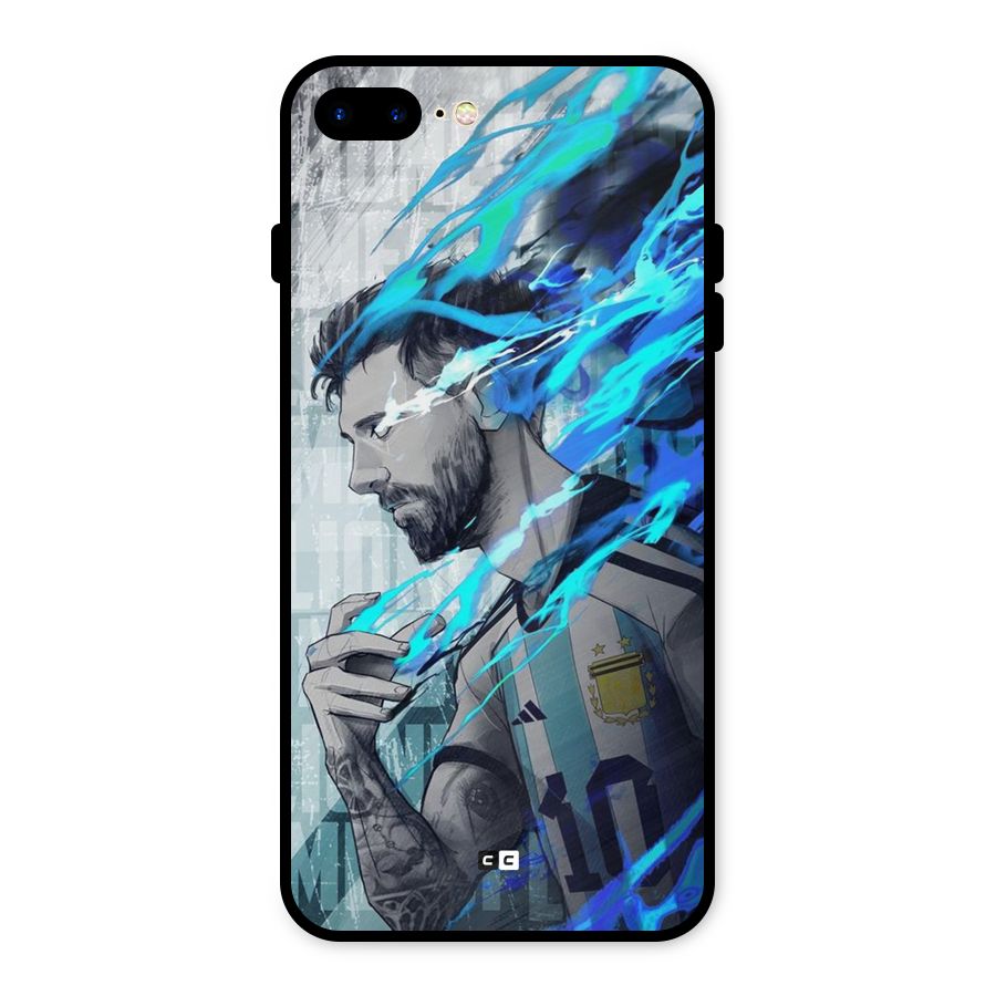 Electrifying Soccer Star Metal Back Case for iPhone 7 Plus
