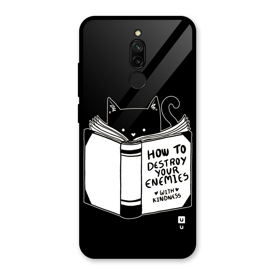 Enemies Destroyer Glass Back Case for Redmi 8
