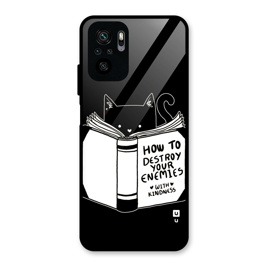 Enemies Destroyer Glass Back Case for Redmi Note 10S