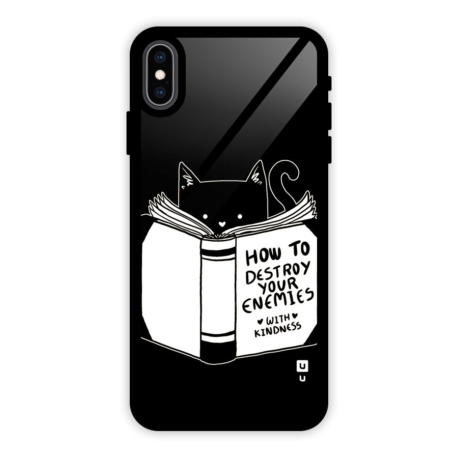 Enemies Destroyer Glass Back Case for iPhone XS Max