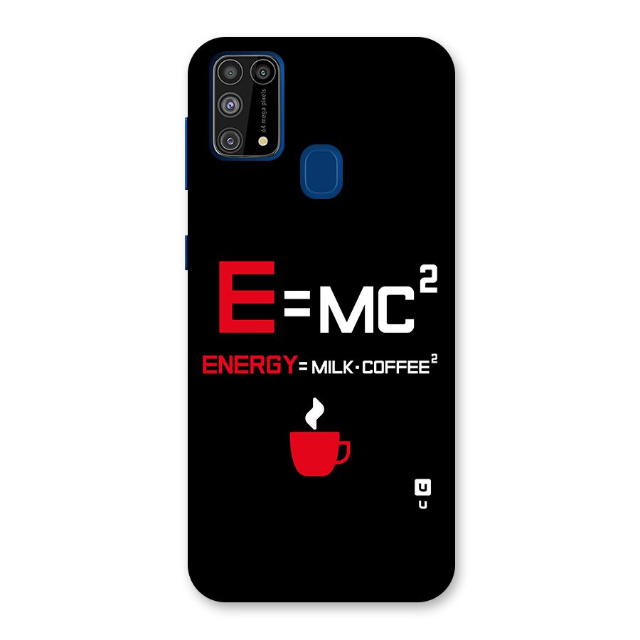 Energy Coffee Equation Glass Back Case for Galaxy F41