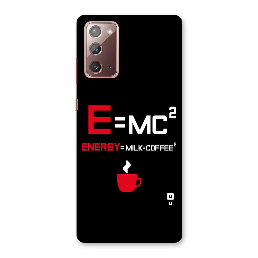 Energy Coffee Equation Back Case for Galaxy Note 20