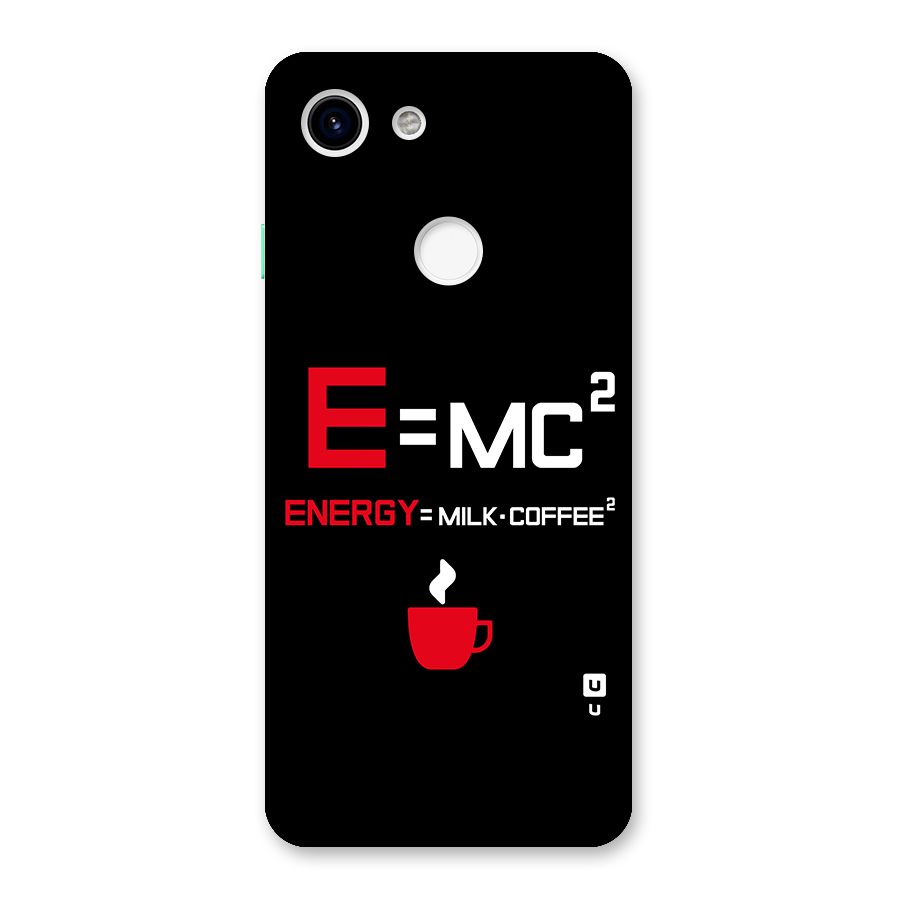 Energy Coffee Equation Back Case for Google Pixel 3