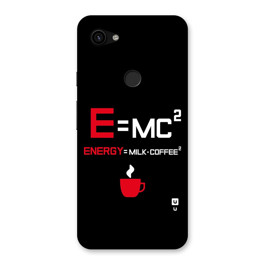 Energy Coffee Equation Back Case for Google Pixel 3a XL