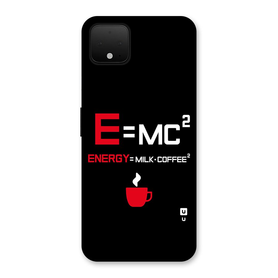 Energy Coffee Equation Back Case for Google Pixel 4 XL