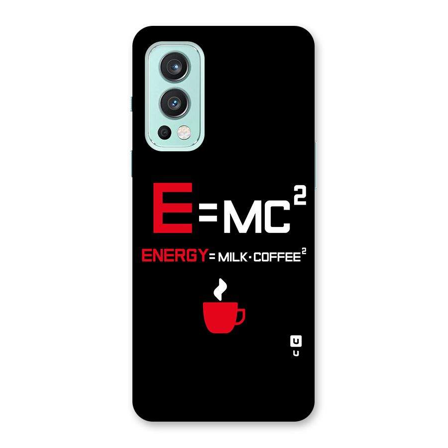Energy Coffee Equation Glass Back Case for OnePlus Nord 2 5G