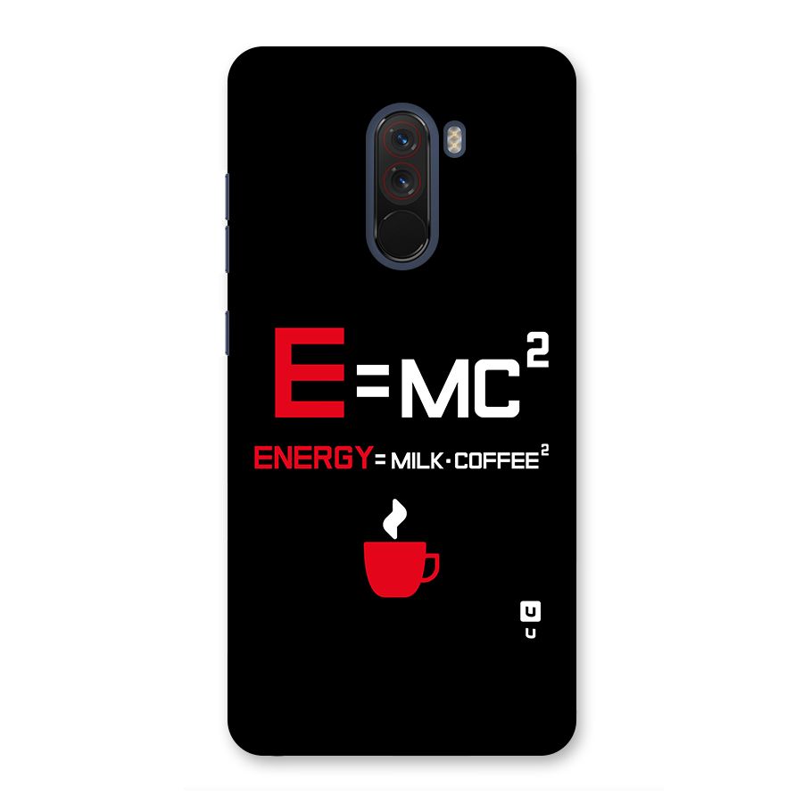 Energy Coffee Equation Glass Back Case for Poco F1