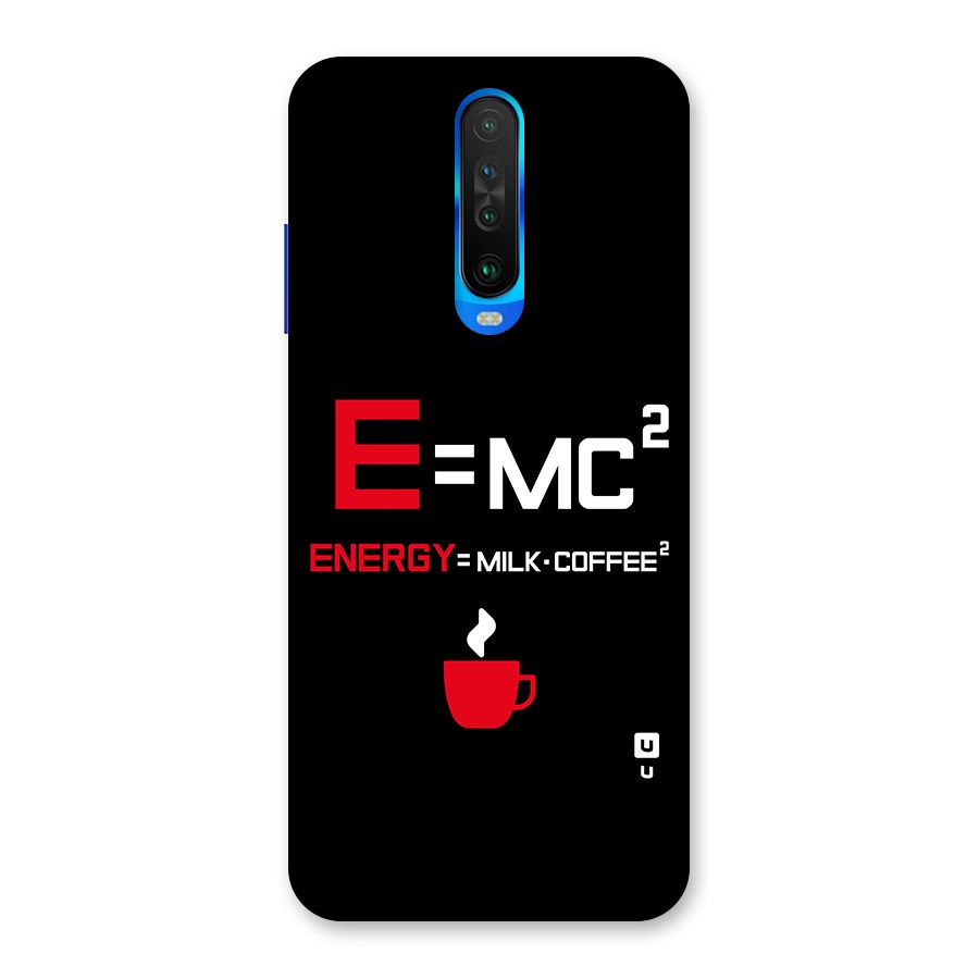 Energy Coffee Equation Back Case for Poco X2