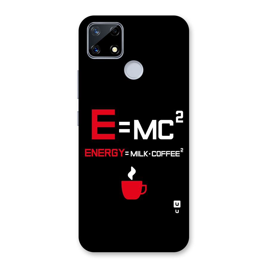 Energy Coffee Equation Glass Back Case for Realme Narzo 20