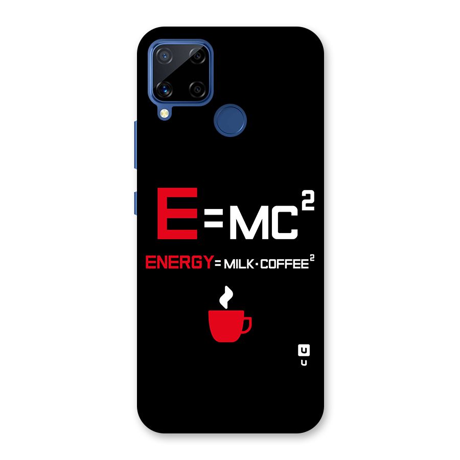 Energy Coffee Equation Glass Back Case for Realme Narzo 30A