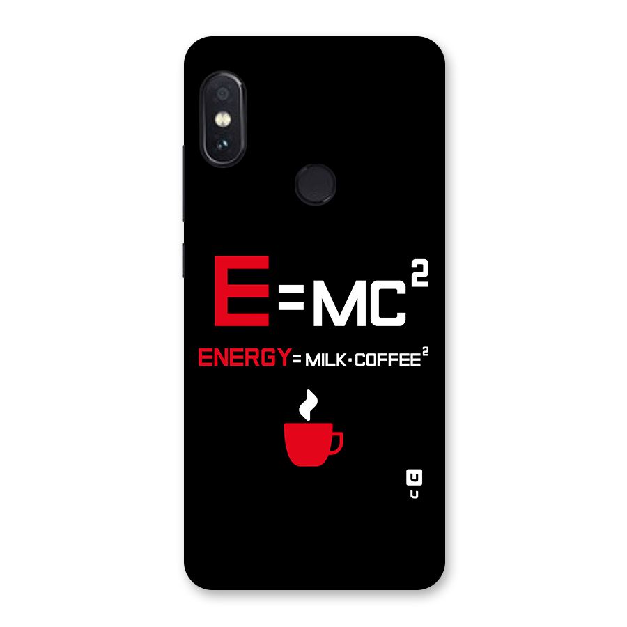 Energy Coffee Equation Glass Back Case for Redmi Note 5 Pro
