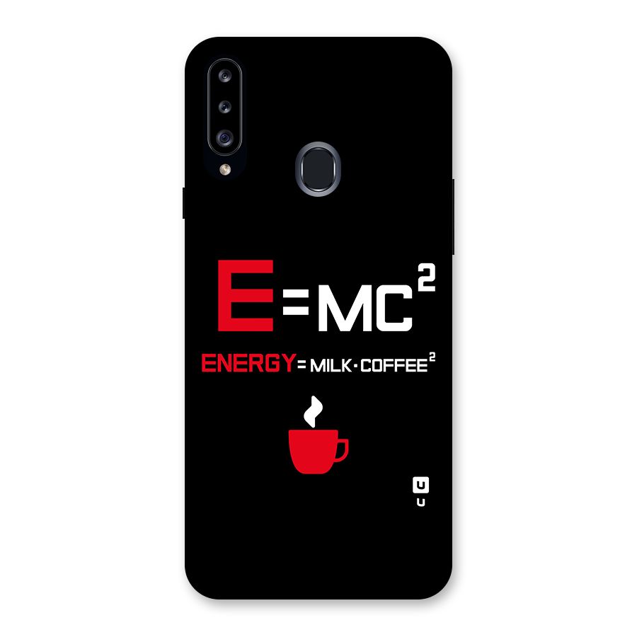 Energy Coffee Equation Back Case for Samsung Galaxy A20s