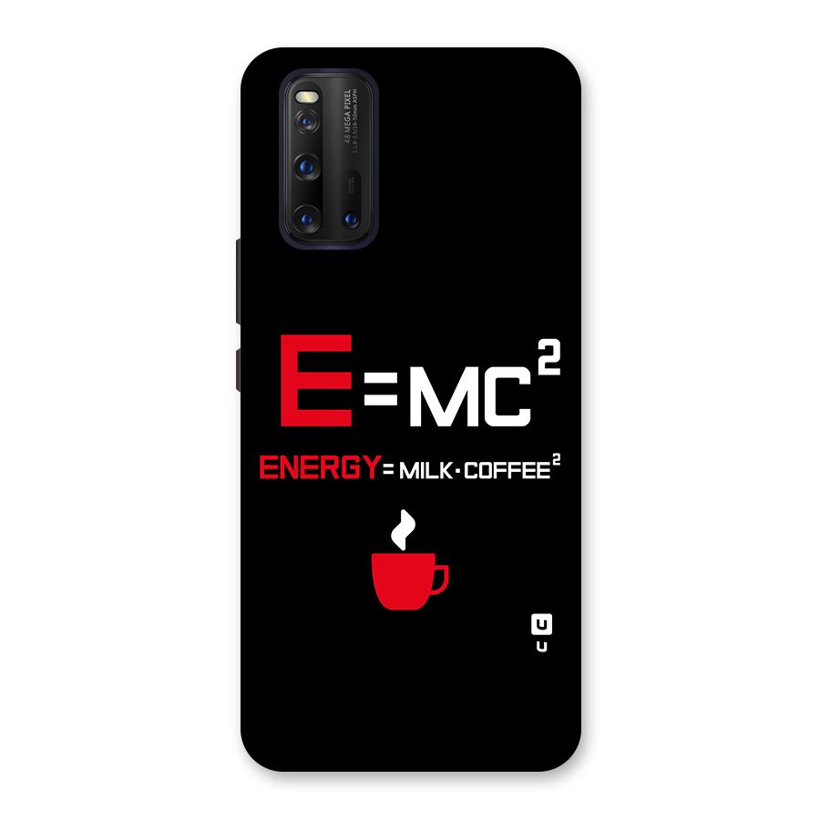Energy Coffee Equation Glass Back Case for Vivo iQOO 3