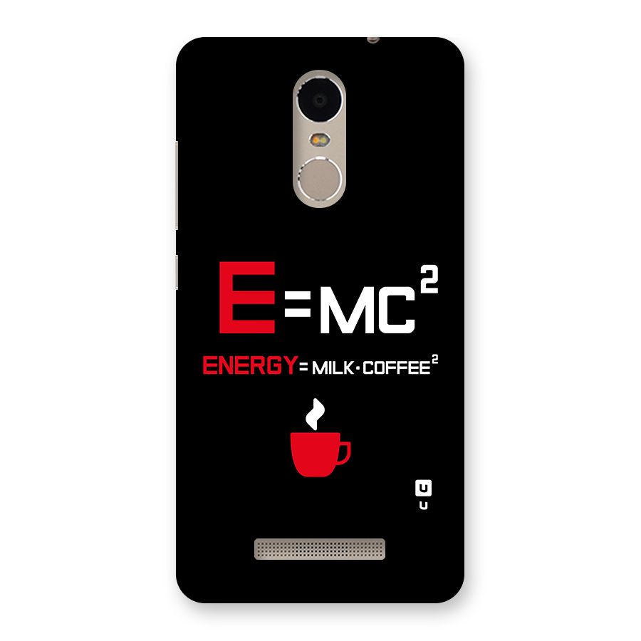 Energy Coffee Equation Back Case for Xiaomi Redmi Note 3