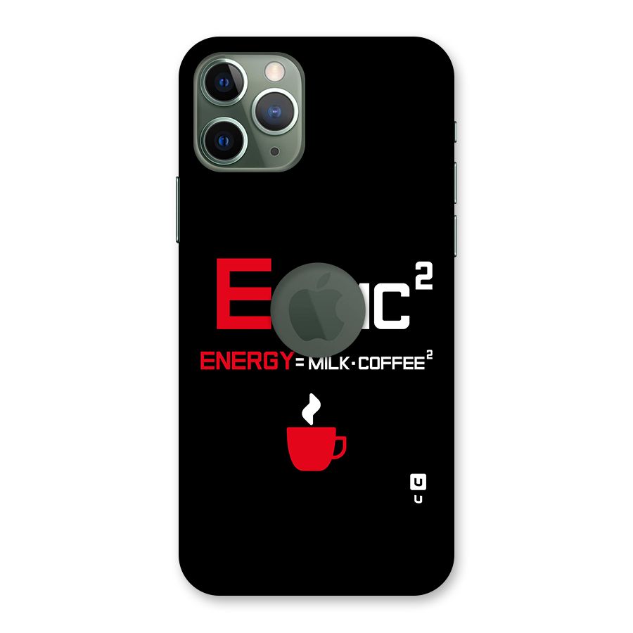Energy Coffee Equation Back Case for iPhone 11 Pro Logo  Cut