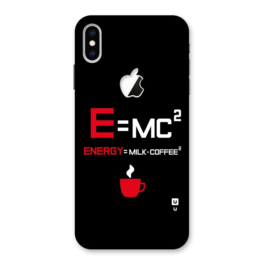Energy Coffee Equation Back Case for iPhone XS Max Apple Cut