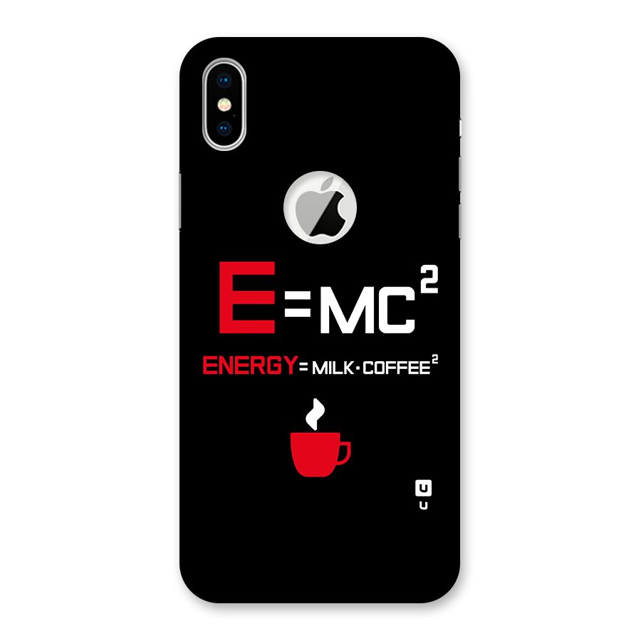 Energy Coffee Equation Back Case for iPhone X Logo Cut