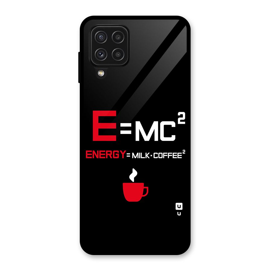 Energy Coffee Equation Glass Back Case for Galaxy A22 4G