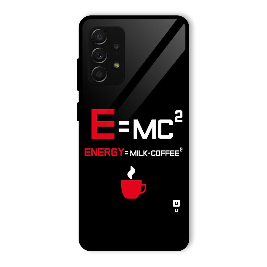 Energy Coffee Equation Glass Back Case for Galaxy A53 5G