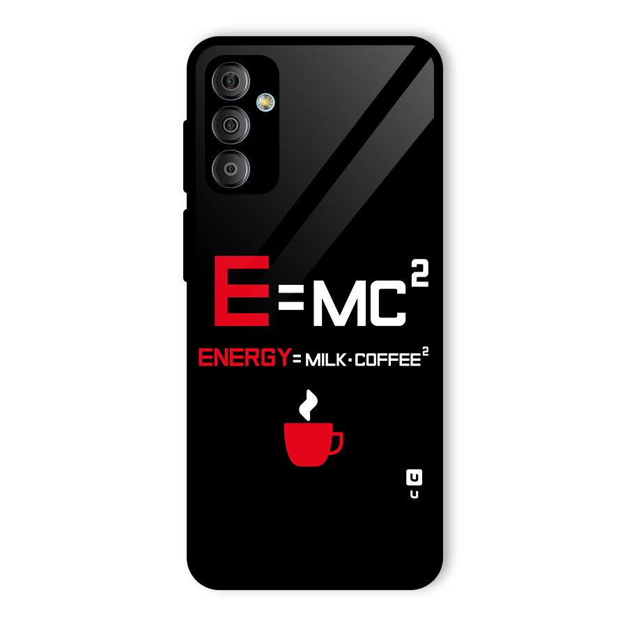 Energy Coffee Equation Glass Back Case for Galaxy F23