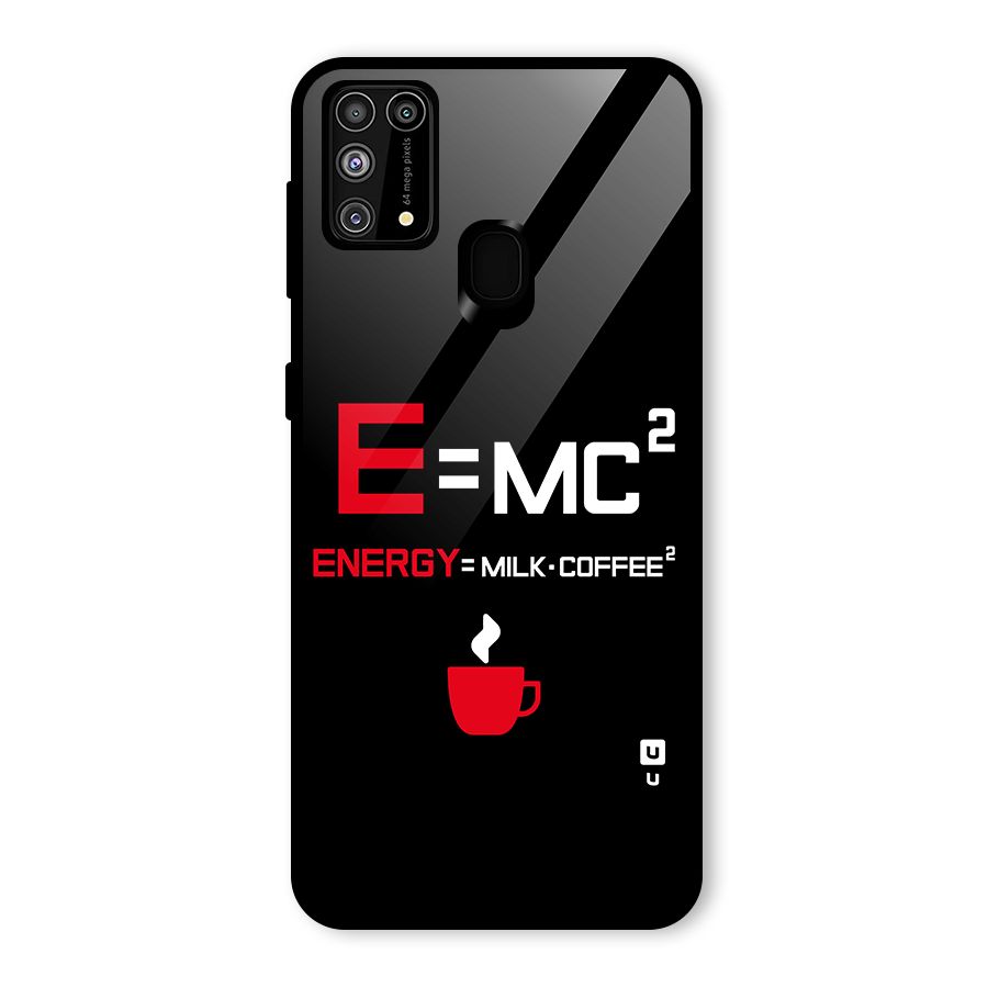 Energy Coffee Equation Glass Back Case for Galaxy F41