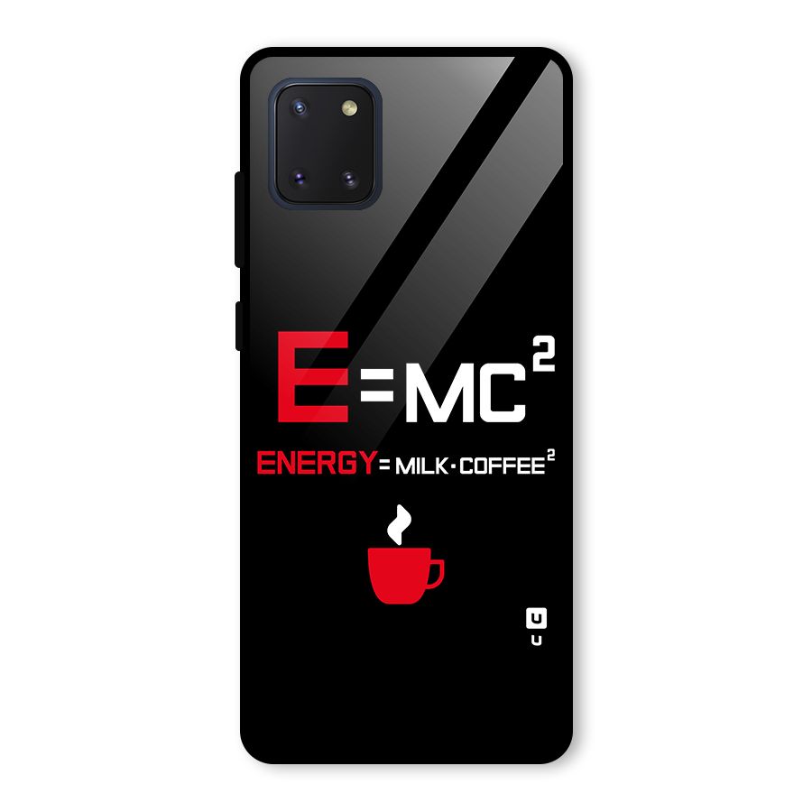 Energy Coffee Equation Glass Back Case for Galaxy Note 10 Lite