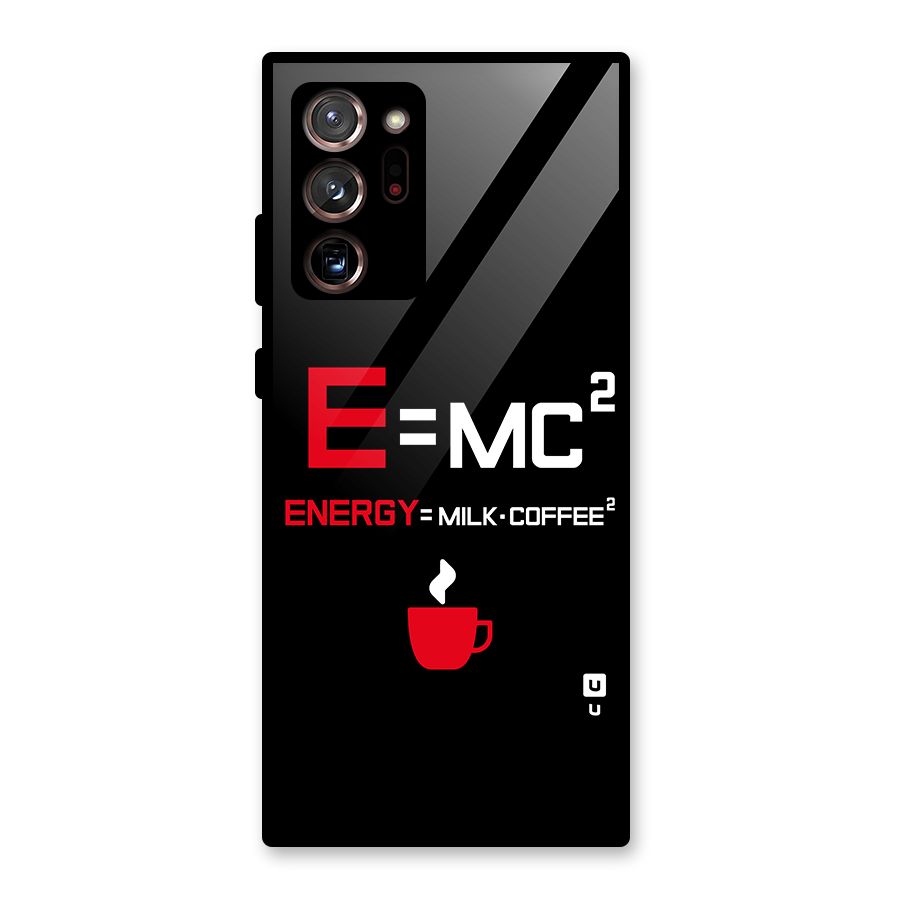 Energy Coffee Equation Glass Back Case for Galaxy Note 20 Ultra