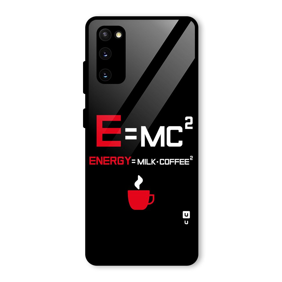 Energy Coffee Equation Glass Back Case for Galaxy S20 FE