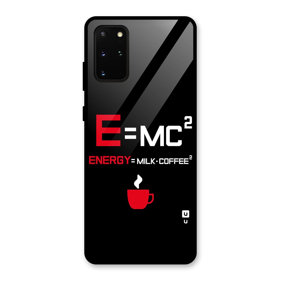 Energy Coffee Equation Glass Back Case for Galaxy S20 Plus