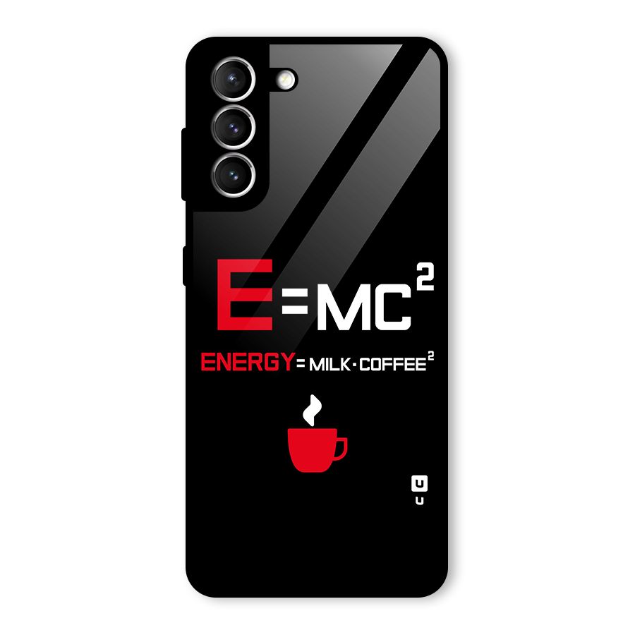 Energy Coffee Equation Glass Back Case for Galaxy S21 5G