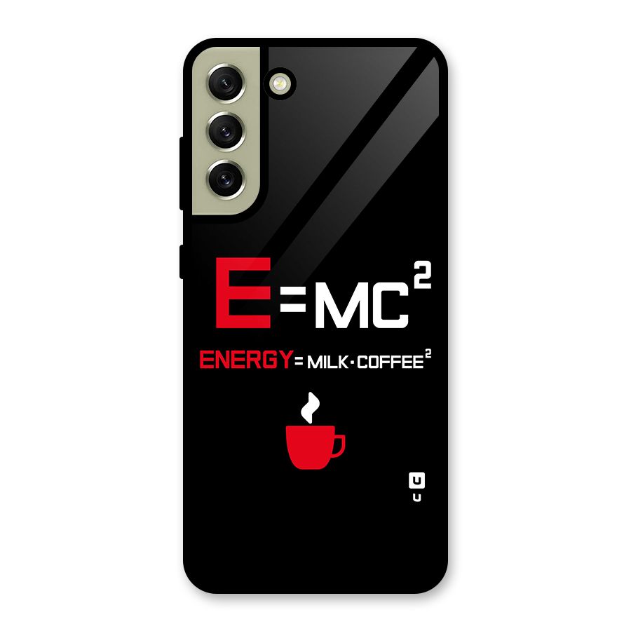 Energy Coffee Equation Glass Back Case for Galaxy S21 FE 5G