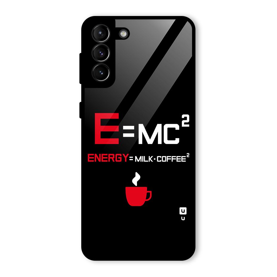 Energy Coffee Equation Glass Back Case for Galaxy S21 Plus