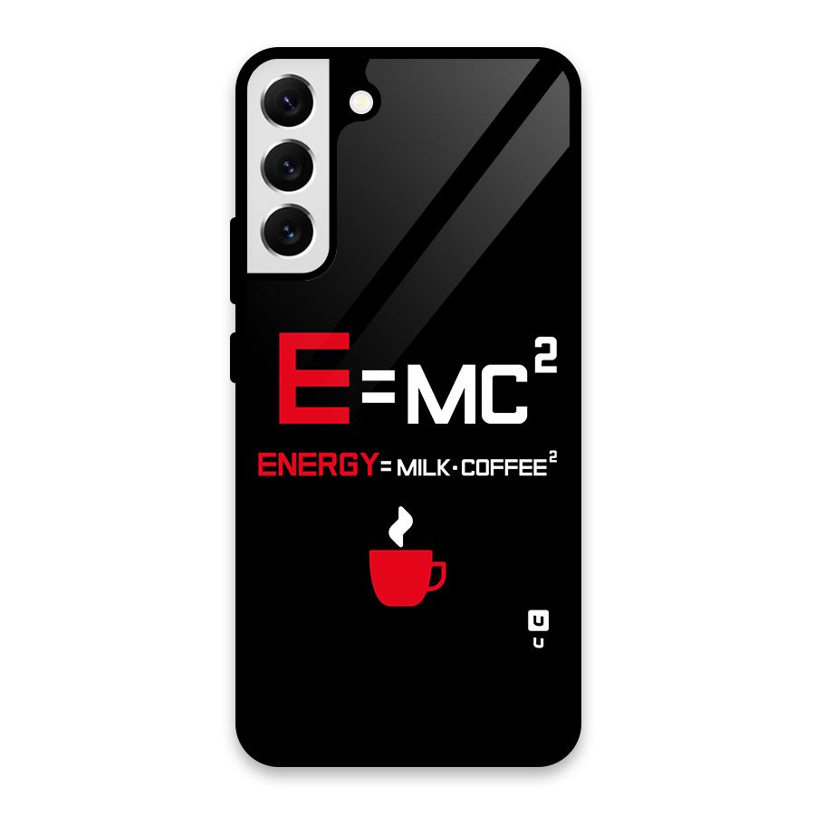 Energy Coffee Equation Glass Back Case for Galaxy S22 Plus 5G