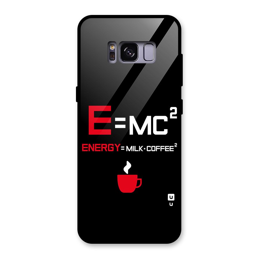 Energy Coffee Equation Glass Back Case for Galaxy S8