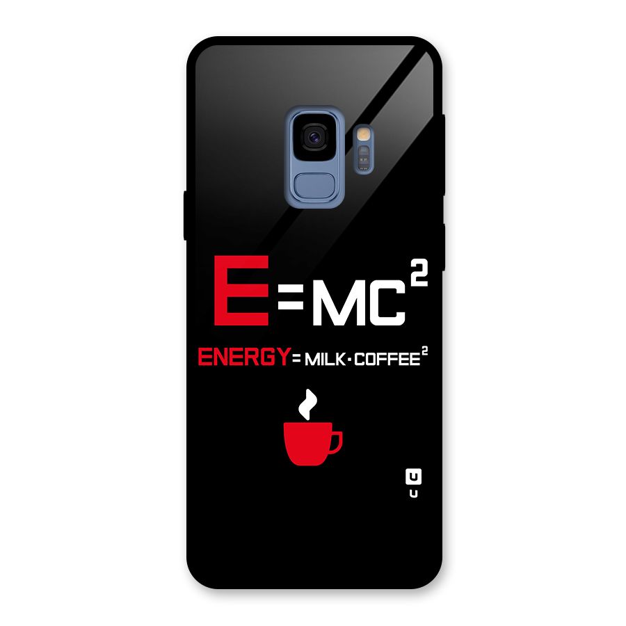 Energy Coffee Equation Glass Back Case for Galaxy S9