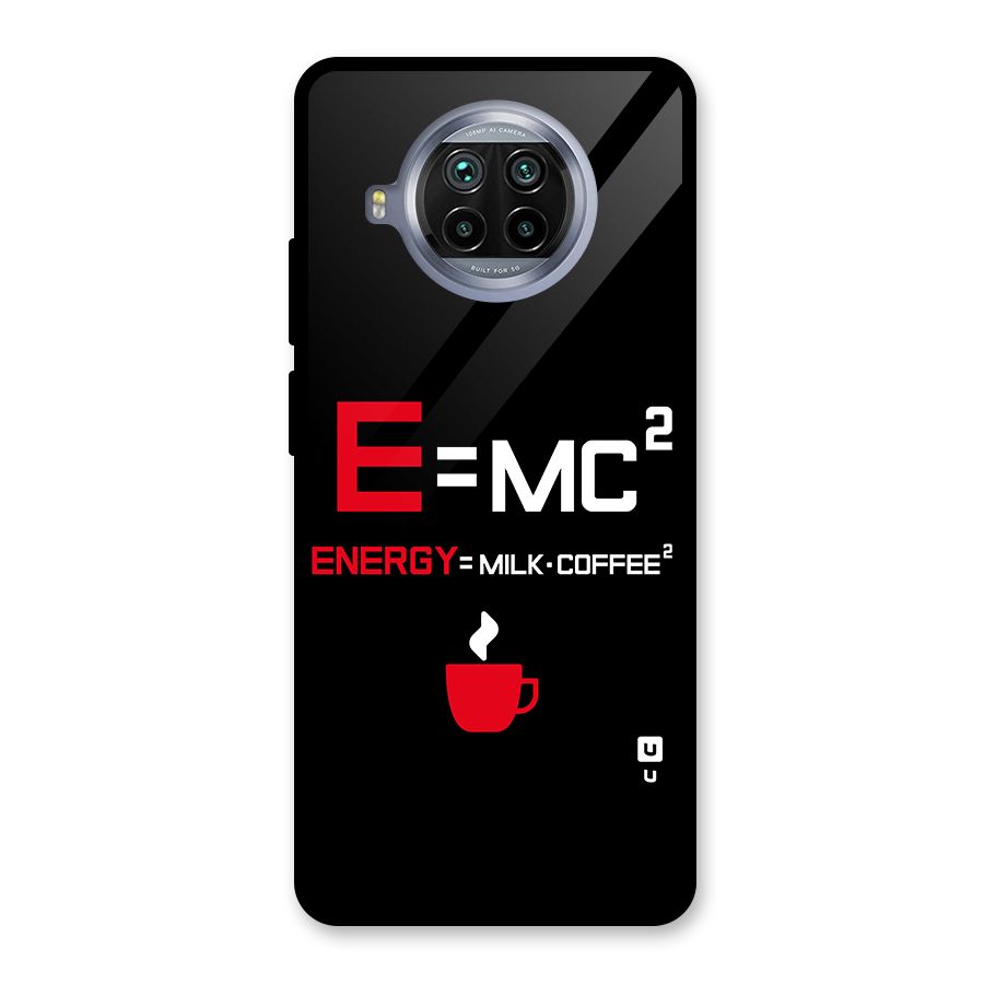 Energy Coffee Equation Glass Back Case for Mi 10i
