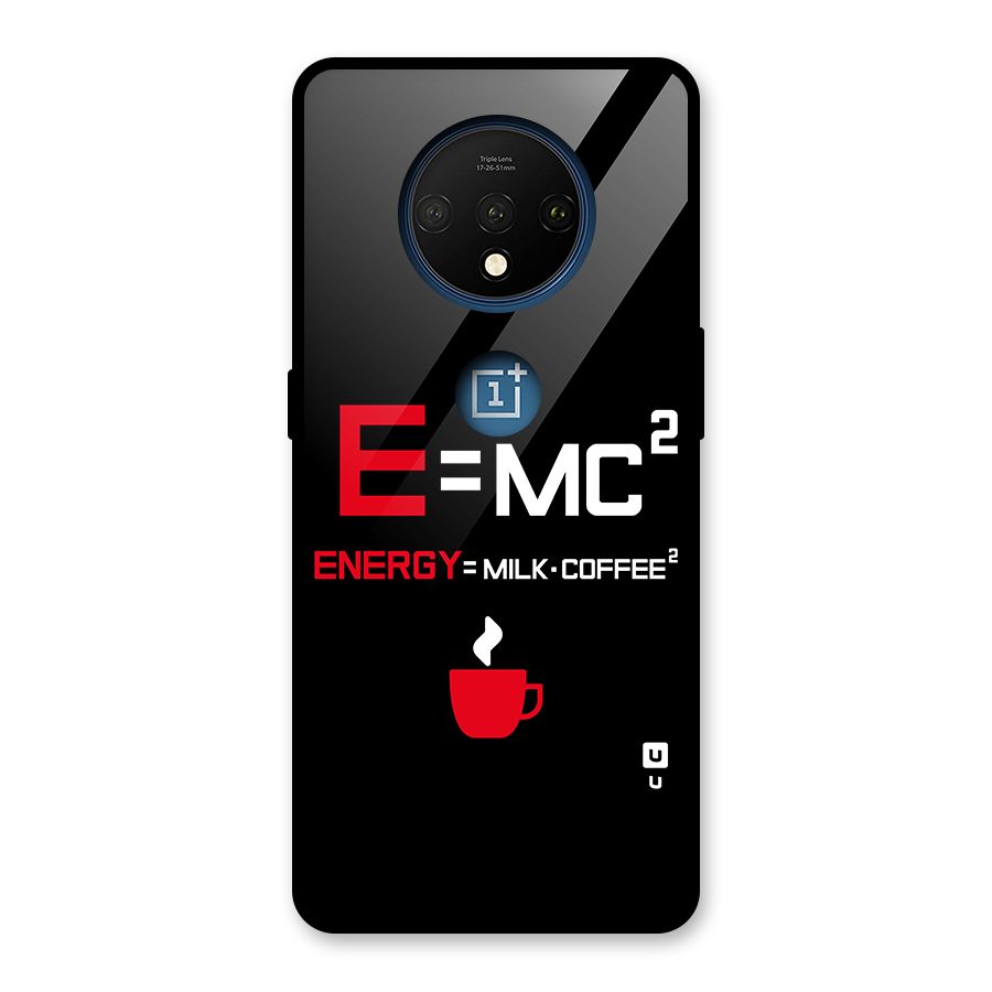 Energy Coffee Equation Glass Back Case for OnePlus 7T