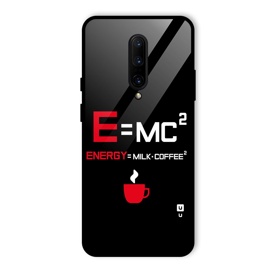 Energy Coffee Equation Glass Back Case for OnePlus 7 Pro