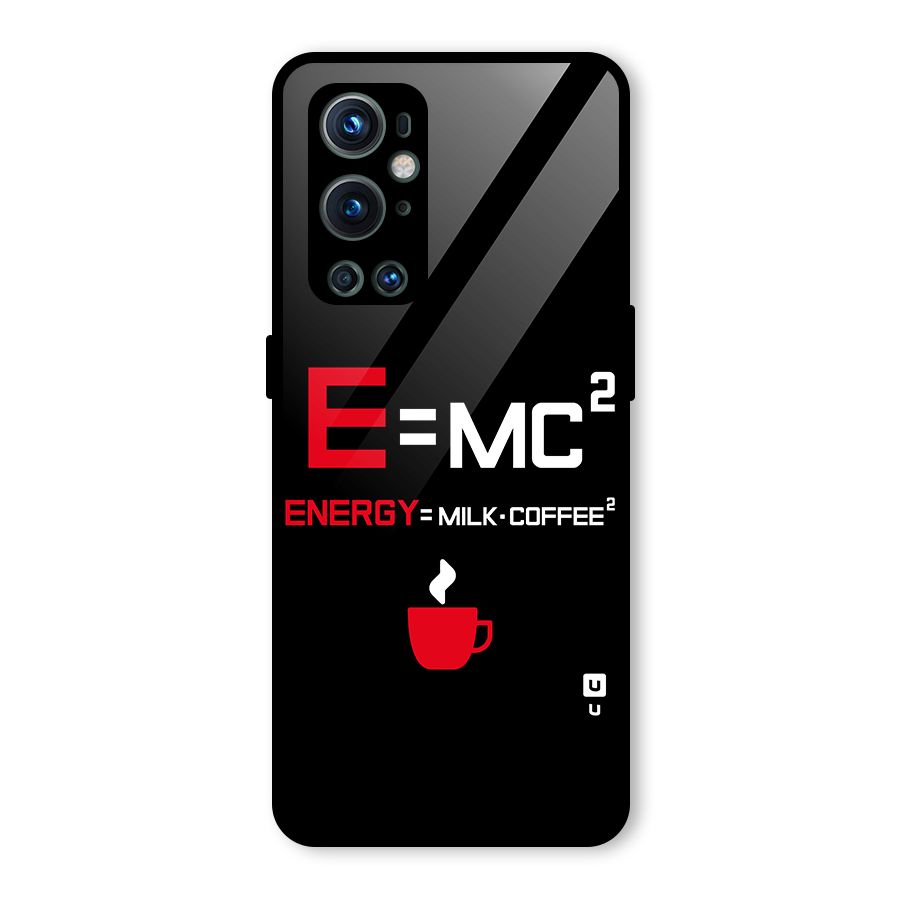 Energy Coffee Equation Glass Back Case for OnePlus 9 Pro