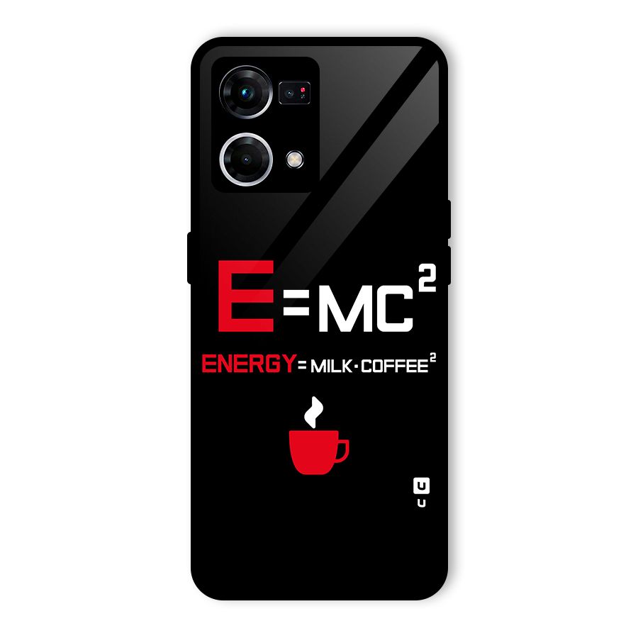 Energy Coffee Equation Glass Back Case for Oppo F21 Pro 4G
